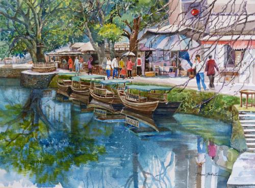 A scenic view along Yangxi River $4800