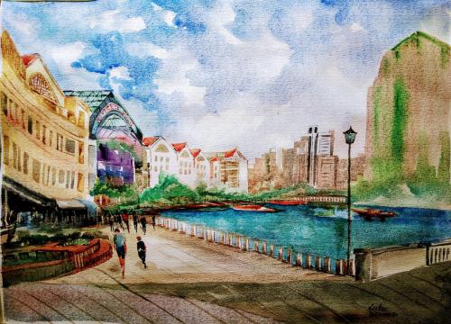 21.1 The Riverside Point by Jong Lee Kee $2800