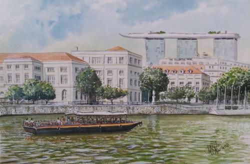 24.2 Civic District by the Singapore River by Wong Yau $1000